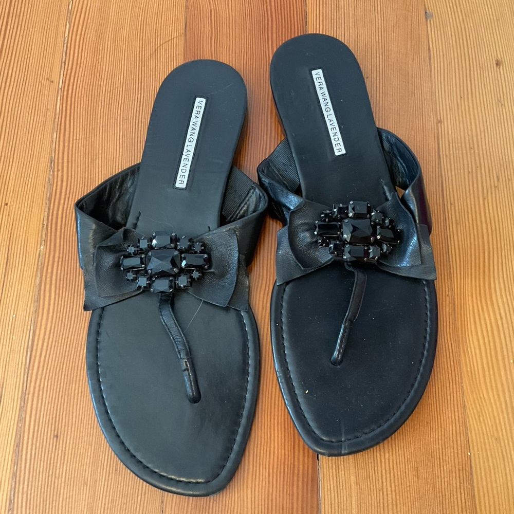 Vera Wang Leather Sandals